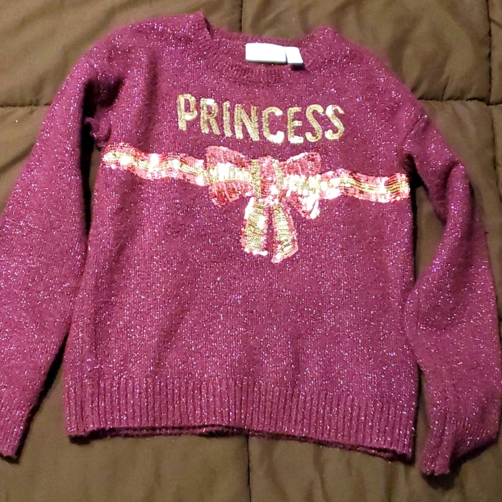 Girls princess sweater